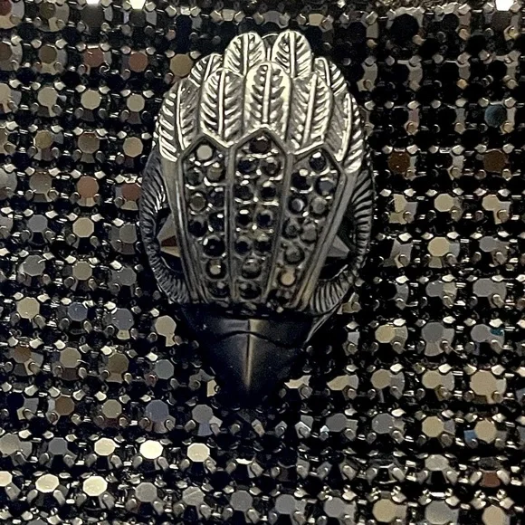 Kurt Geiger NWT Mini Party Tote/Bag All-over Crystals w/ Iconic Bird Head - Picture 5 of 15